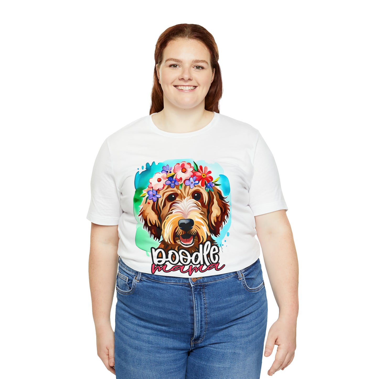 Doodle Mama Watercolor Unisex Jersey Short Sleeve Tee