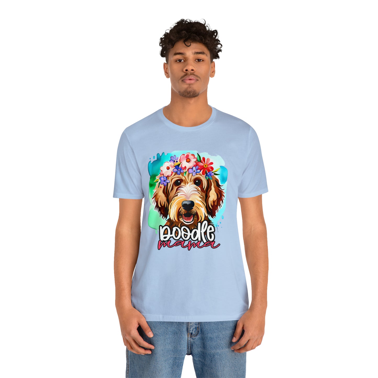 Doodle Mama Watercolor Unisex Jersey Short Sleeve Tee