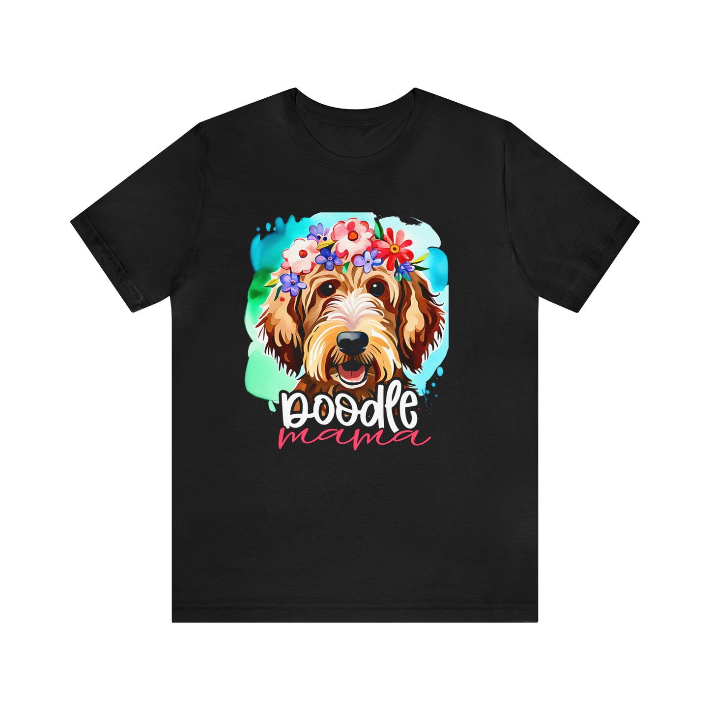 Doodle Mama Watercolor Unisex Jersey Short Sleeve Tee