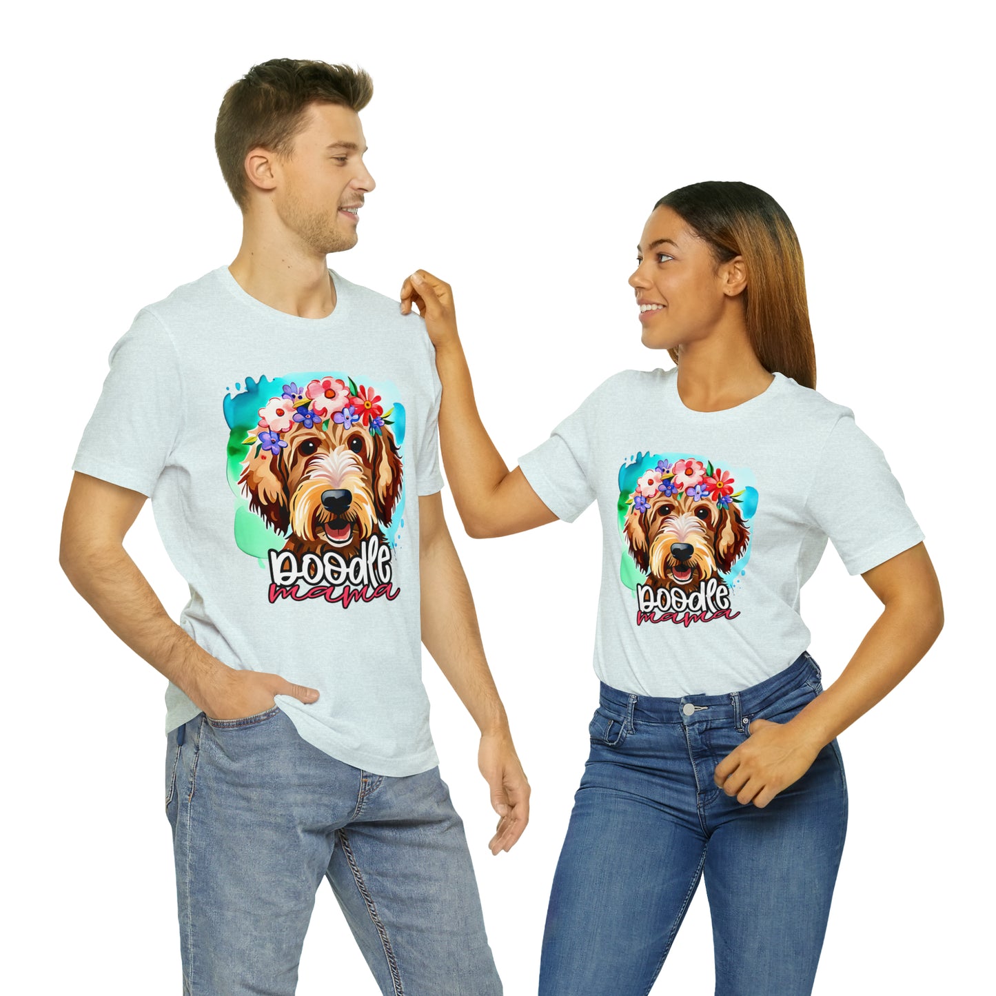 Doodle Mama Watercolor Unisex Jersey Short Sleeve Tee