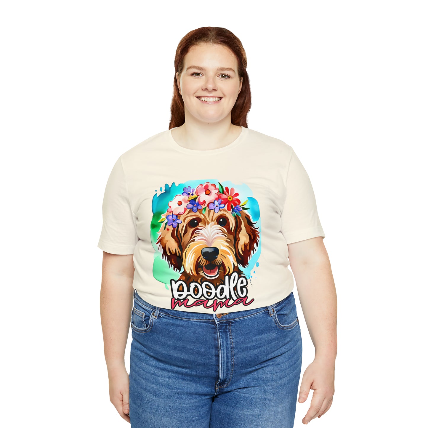 Doodle Mama Watercolor Unisex Jersey Short Sleeve Tee