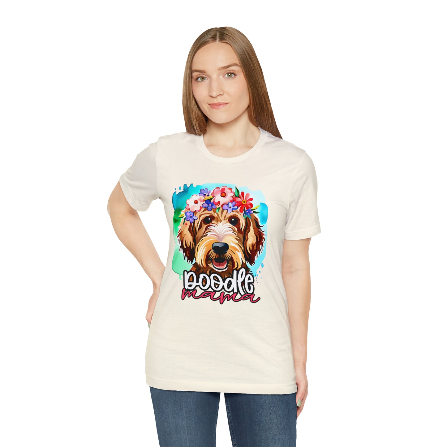 Doodle Mama Watercolor Unisex Jersey Short Sleeve Tee