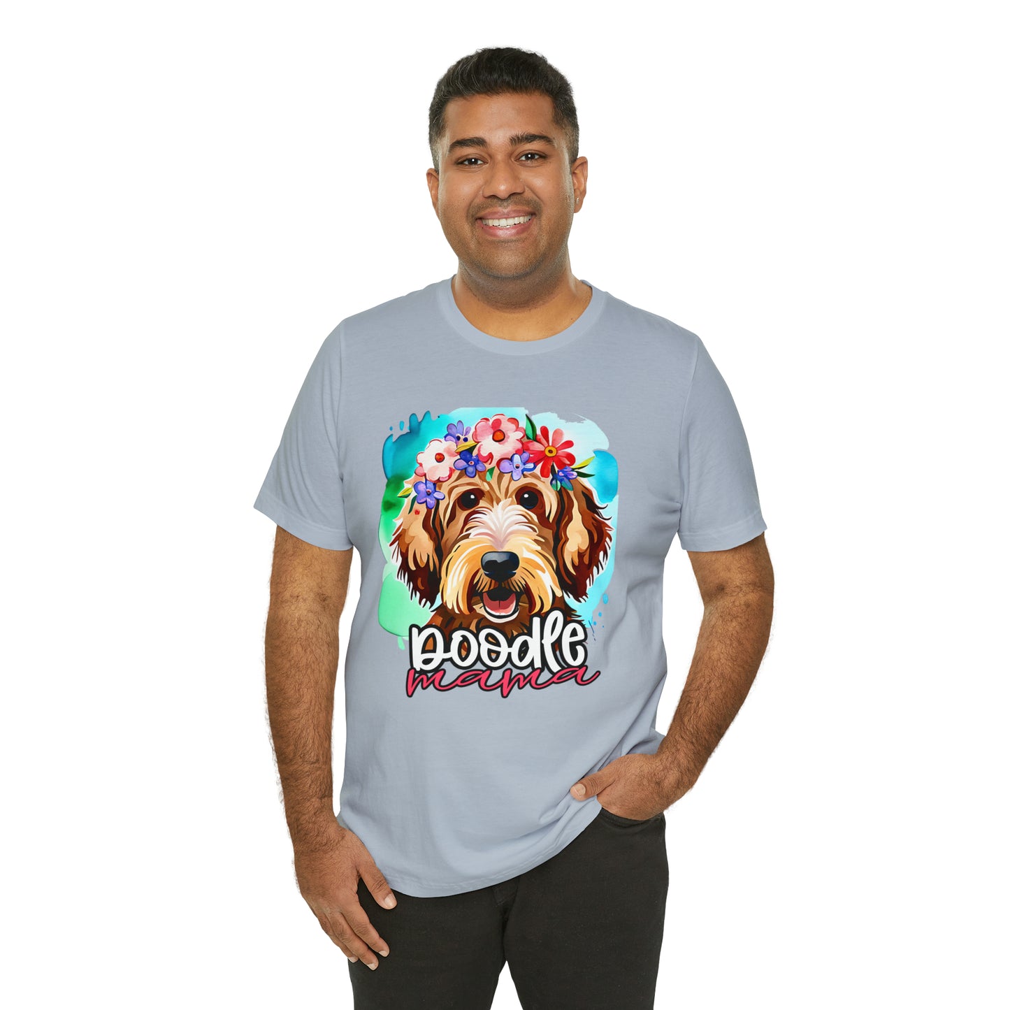 Doodle Mama Watercolor Unisex Jersey Short Sleeve Tee