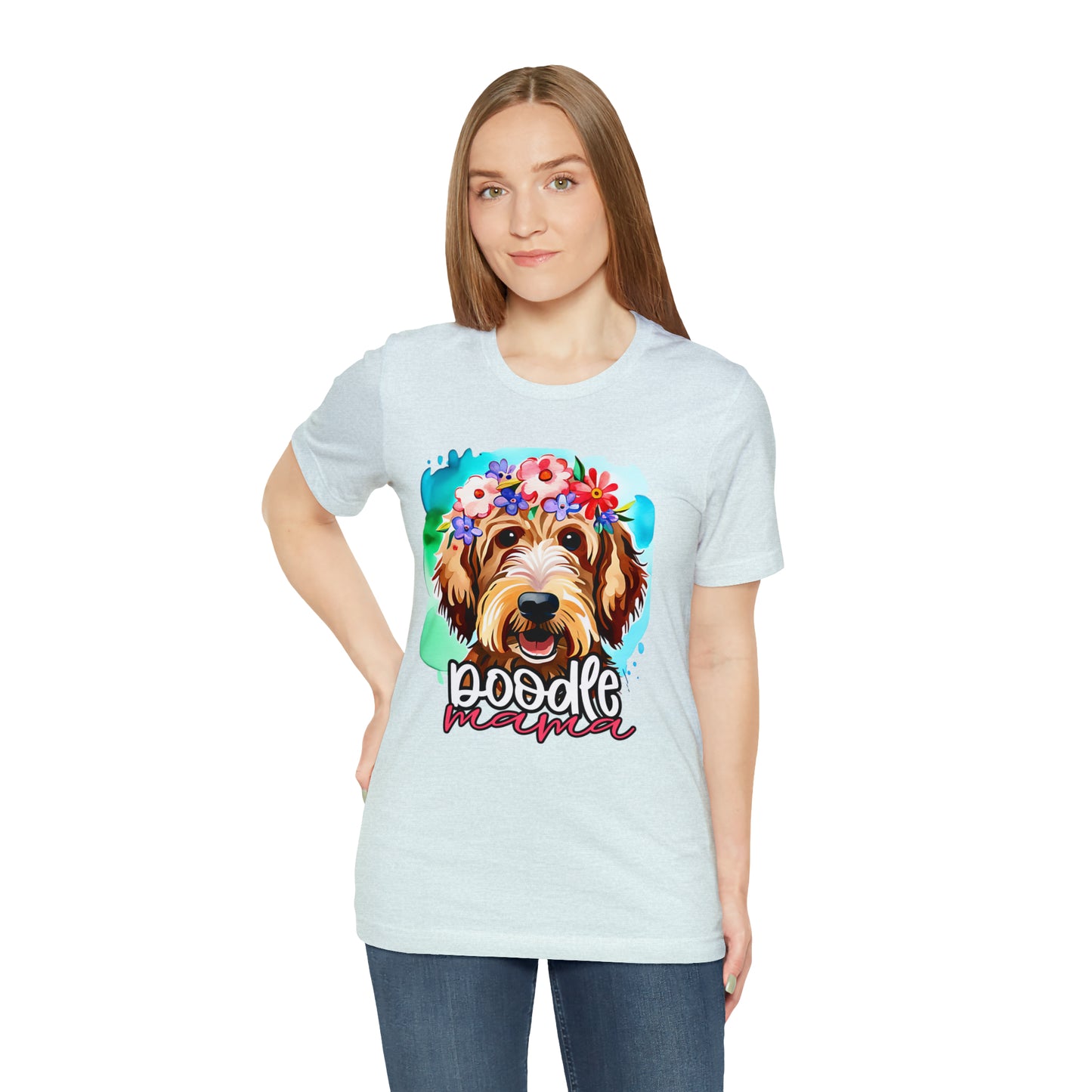 Doodle Mama Watercolor Unisex Jersey Short Sleeve Tee