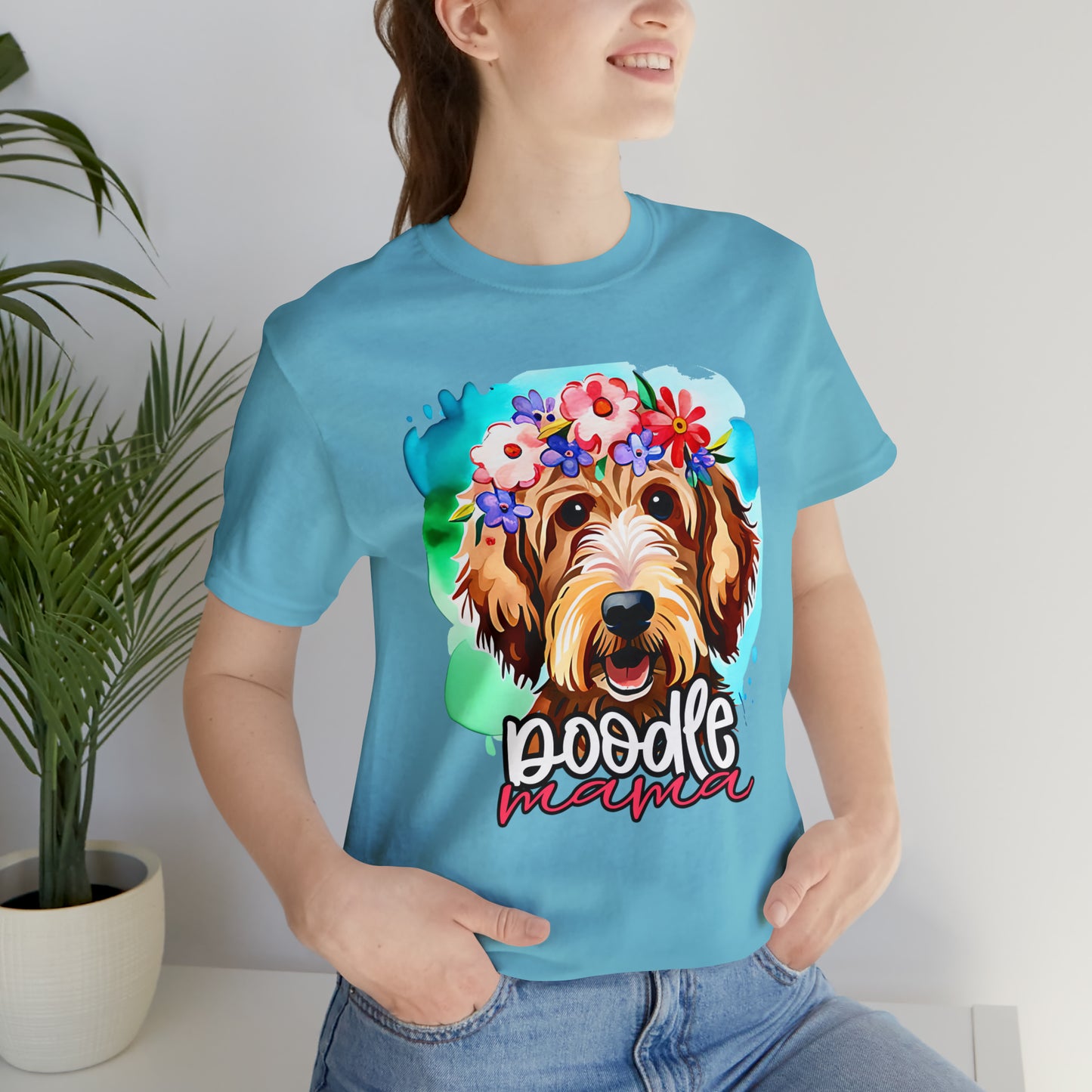 Doodle Mama Watercolor Unisex Jersey Short Sleeve Tee