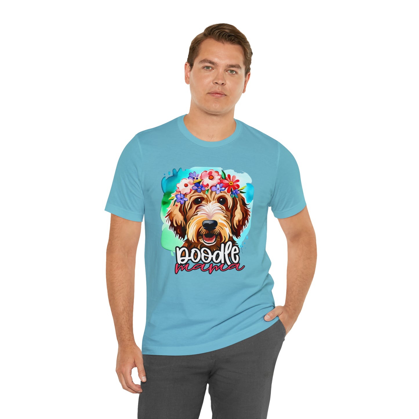 Doodle Mama Watercolor Unisex Jersey Short Sleeve Tee