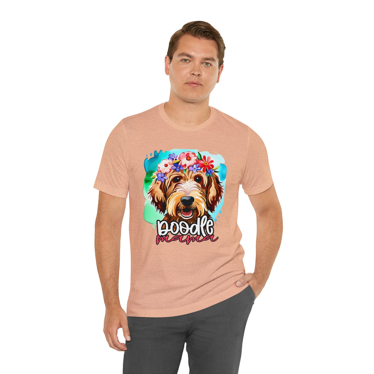 Doodle Mama Watercolor Unisex Jersey Short Sleeve Tee