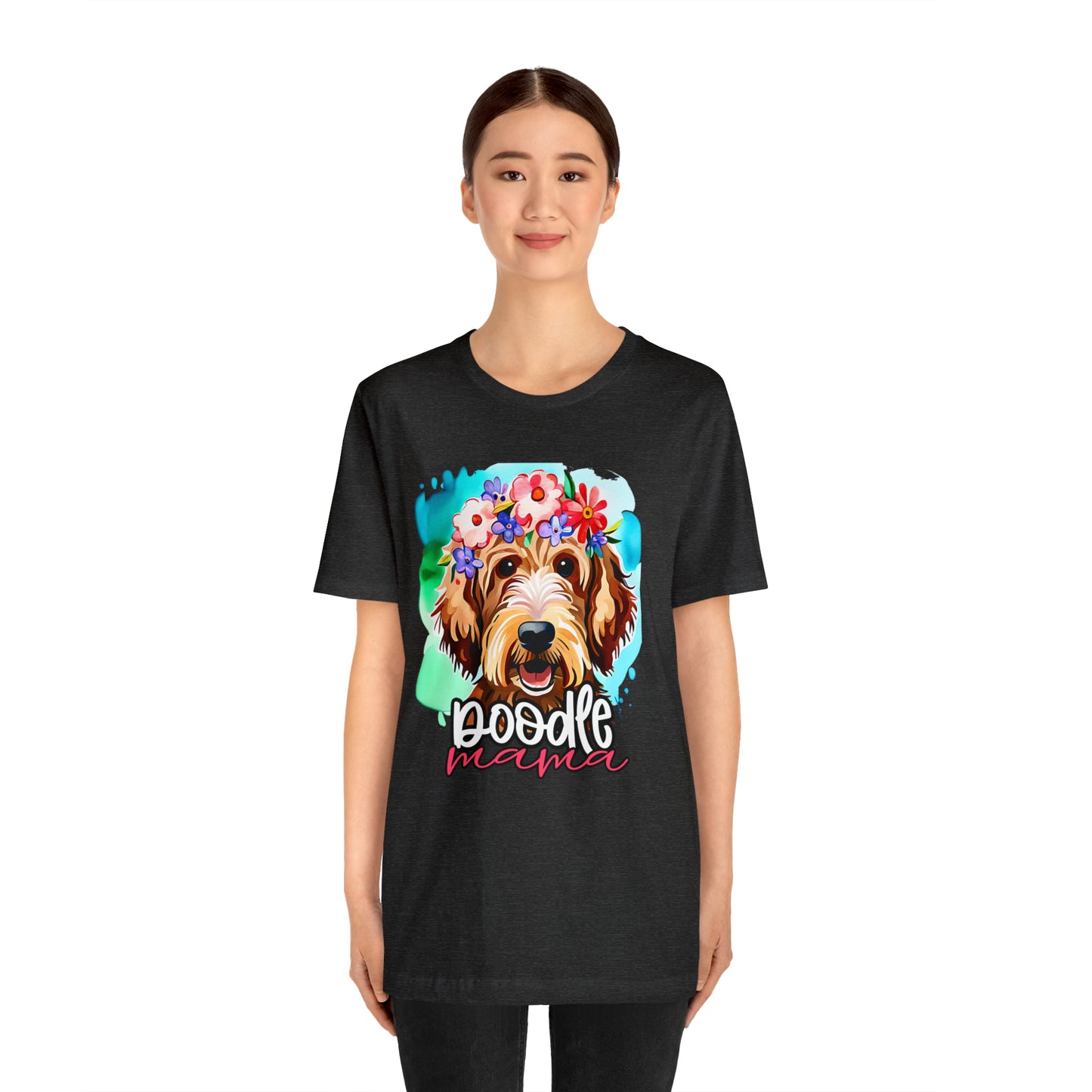 Doodle Mama Watercolor Unisex Jersey Short Sleeve Tee