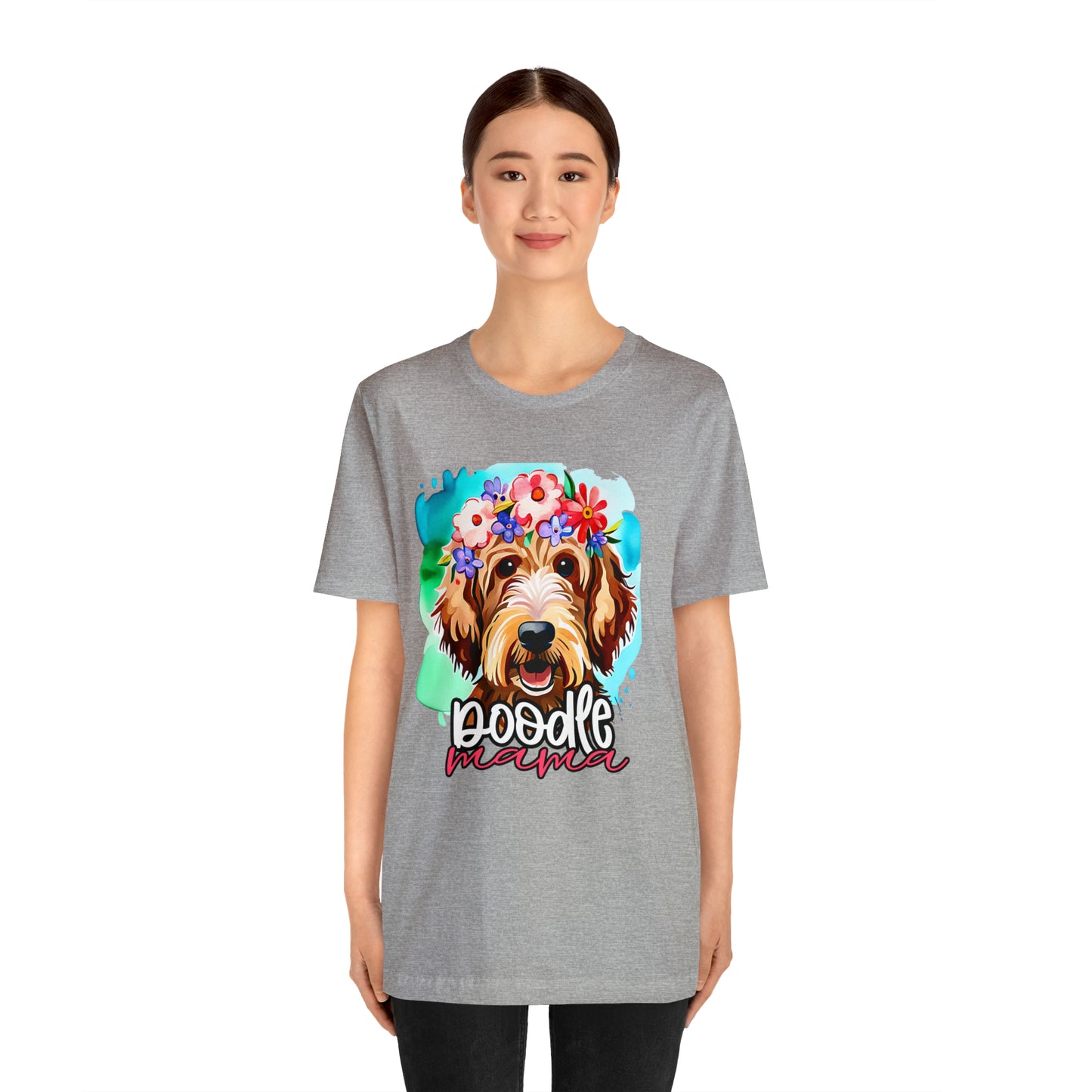 Doodle Mama Watercolor Unisex Jersey Short Sleeve Tee