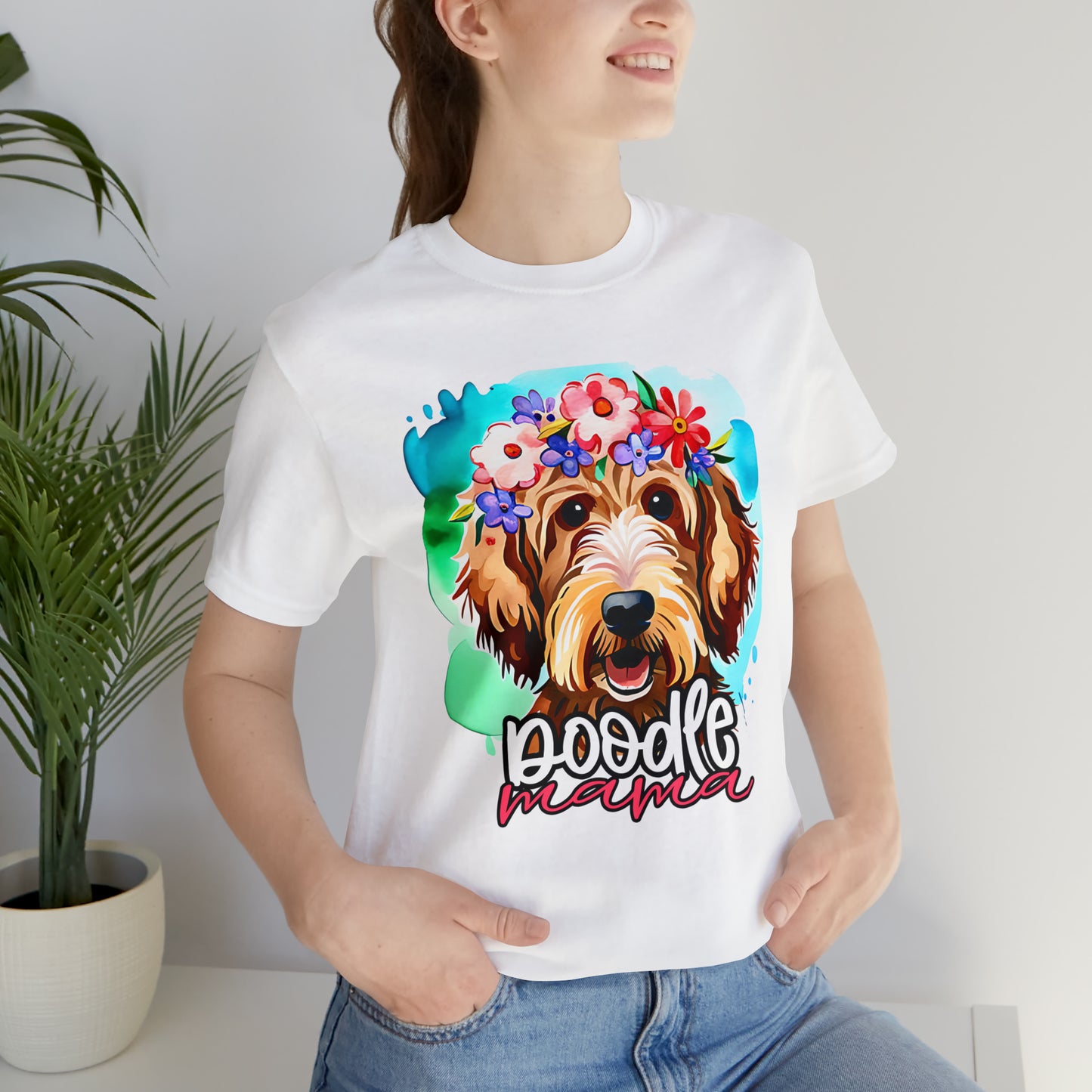 Doodle Mama Watercolor Unisex Jersey Short Sleeve Tee