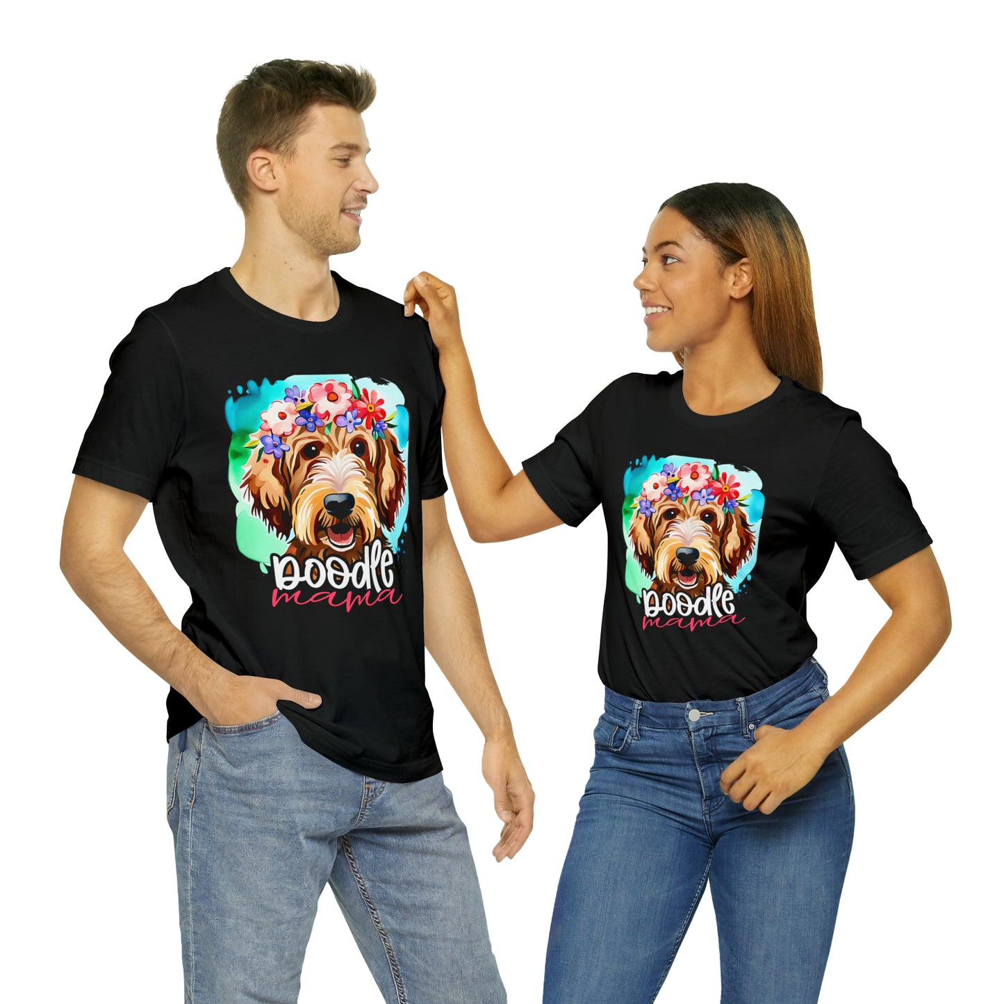 Doodle Mama Watercolor Unisex Jersey Short Sleeve Tee