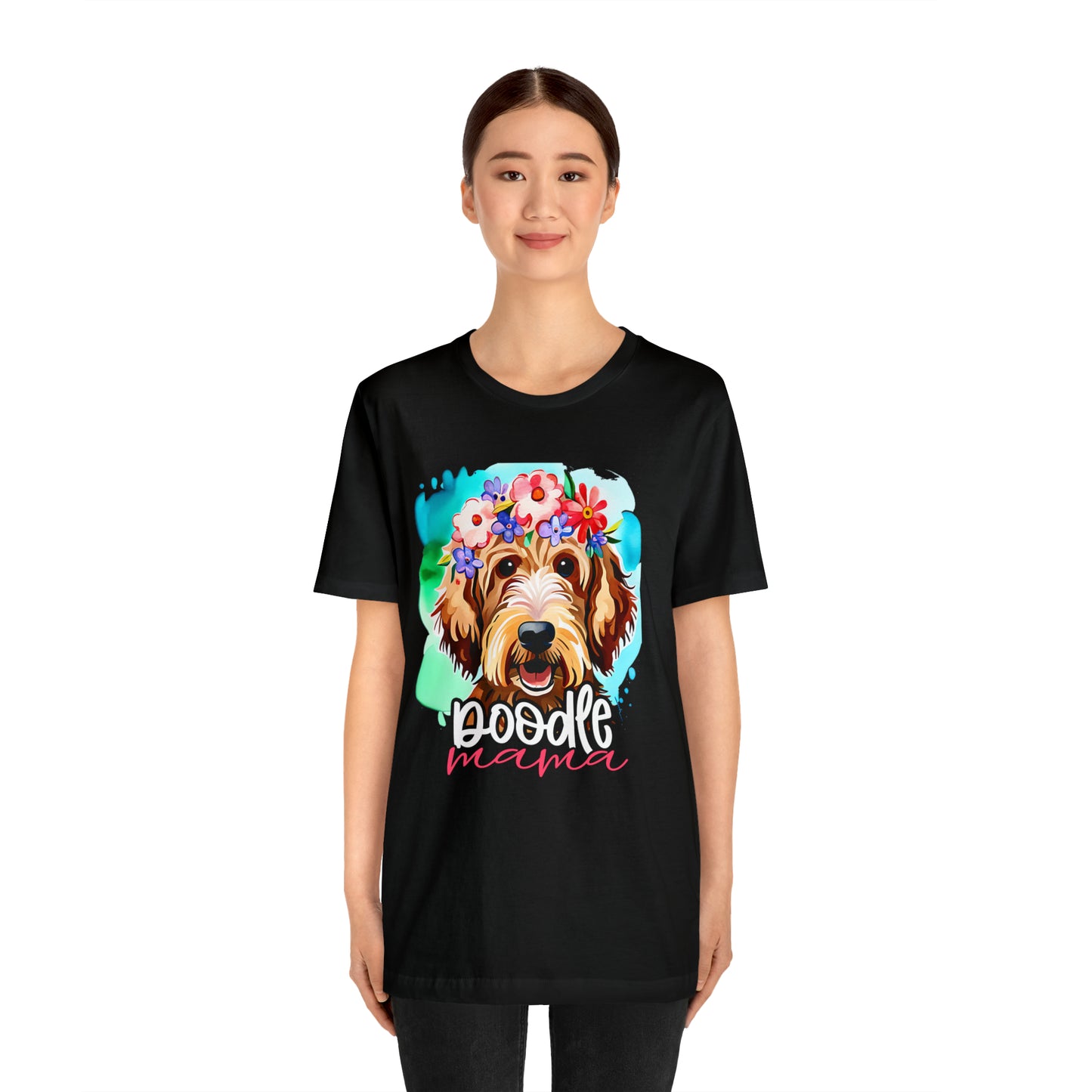 Doodle Mama Watercolor Unisex Jersey Short Sleeve Tee