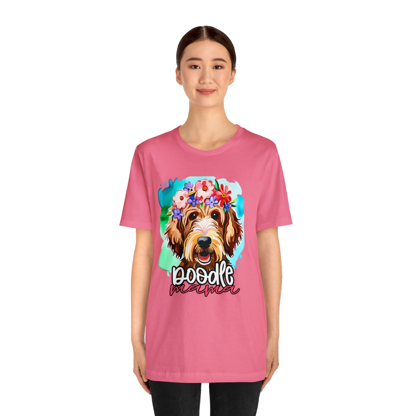 Doodle Mama Watercolor Unisex Jersey Short Sleeve Tee