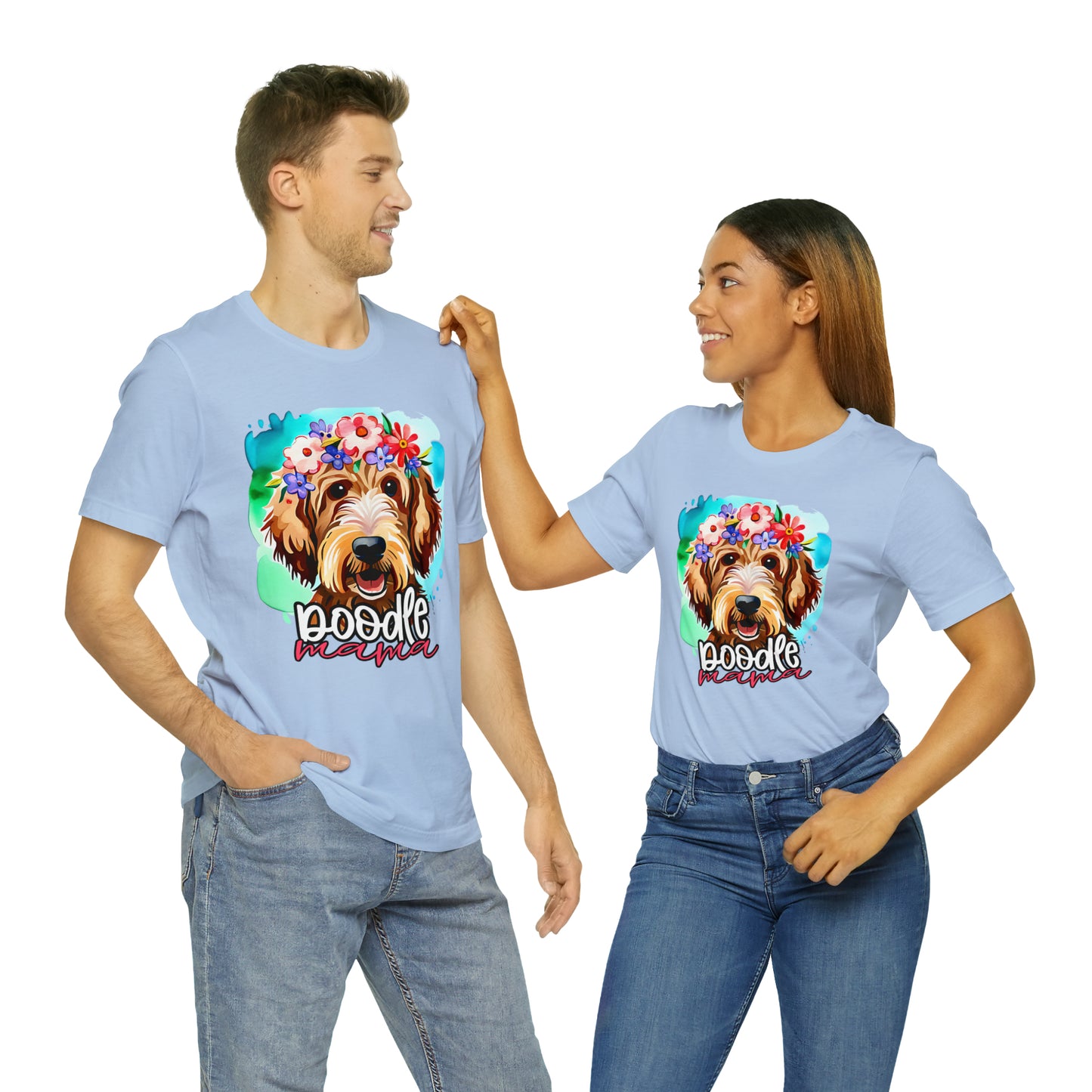 Doodle Mama Watercolor Unisex Jersey Short Sleeve Tee