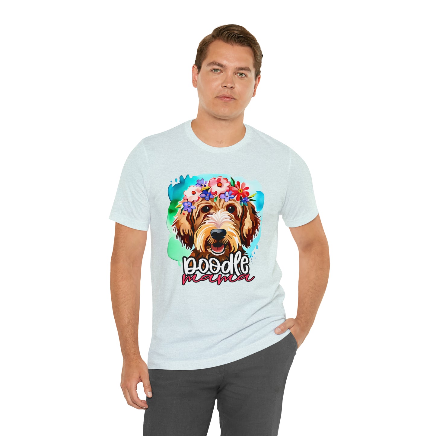 Doodle Mama Watercolor Unisex Jersey Short Sleeve Tee