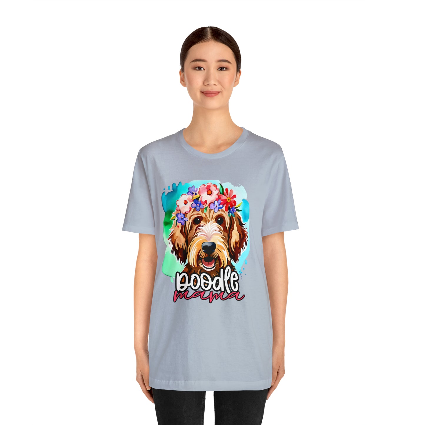 Doodle Mama Watercolor Unisex Jersey Short Sleeve Tee