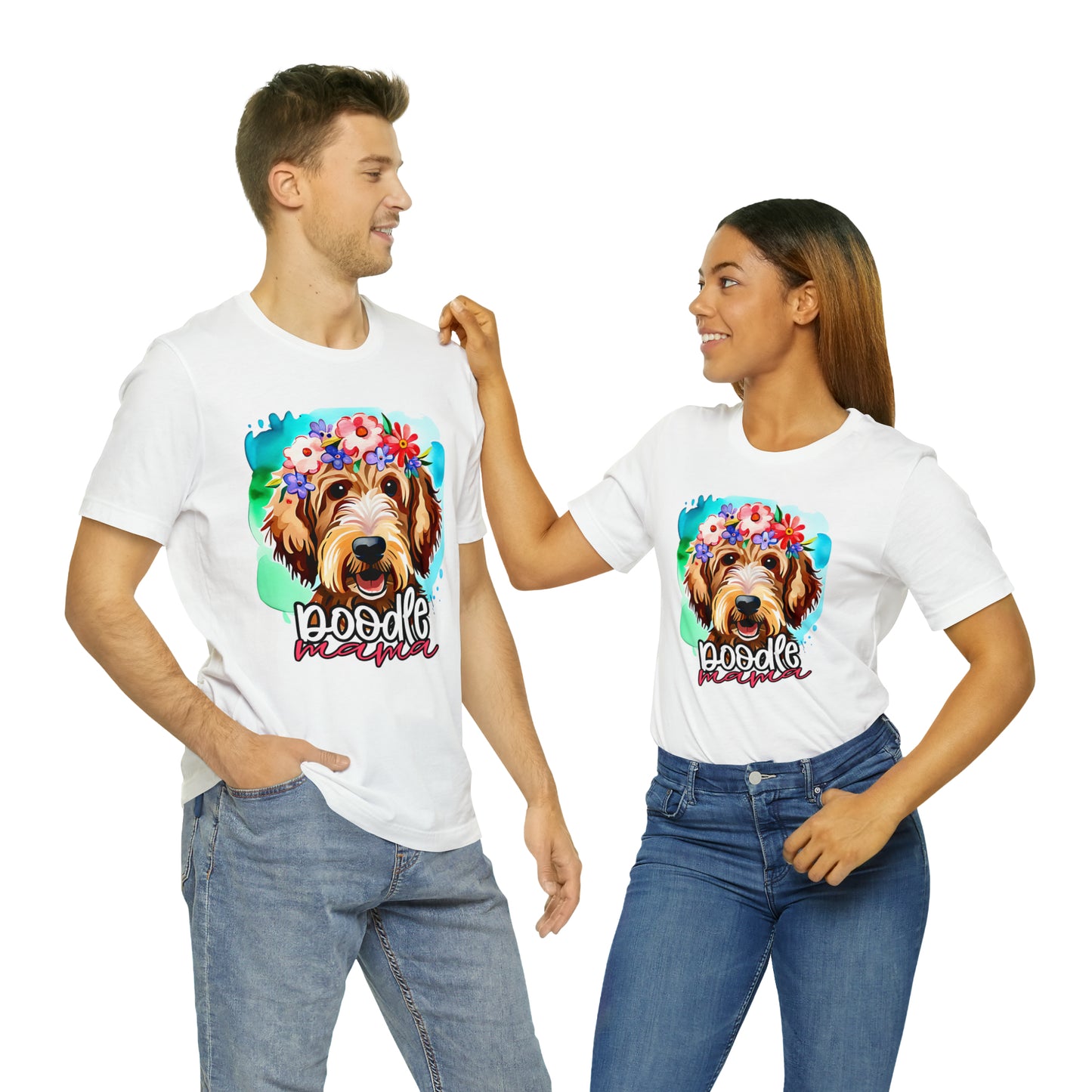 Doodle Mama Watercolor Unisex Jersey Short Sleeve Tee