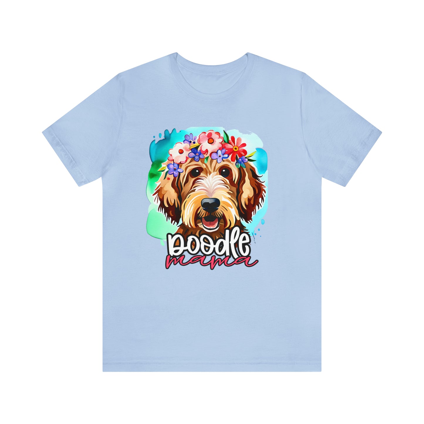 Doodle Mama Watercolor Unisex Jersey Short Sleeve Tee