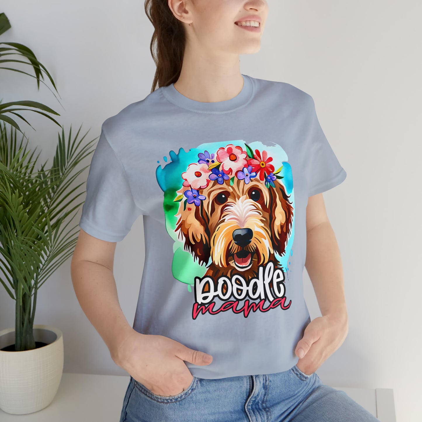 Doodle Mama Watercolor Unisex Jersey Short Sleeve Tee