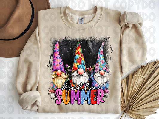 Gnome Sublimation Design, Gnome PNG Hello Summer