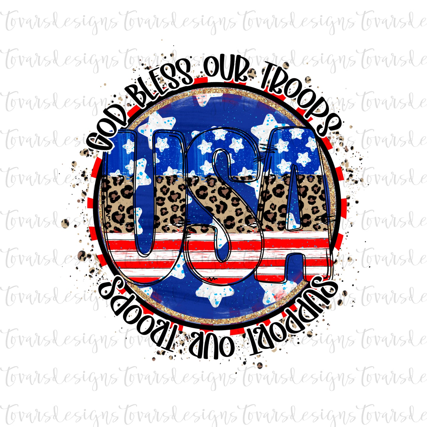 God Bless our Troops Support Our Troops USA Png Design, Support our troops design, military sublimation design, USA military