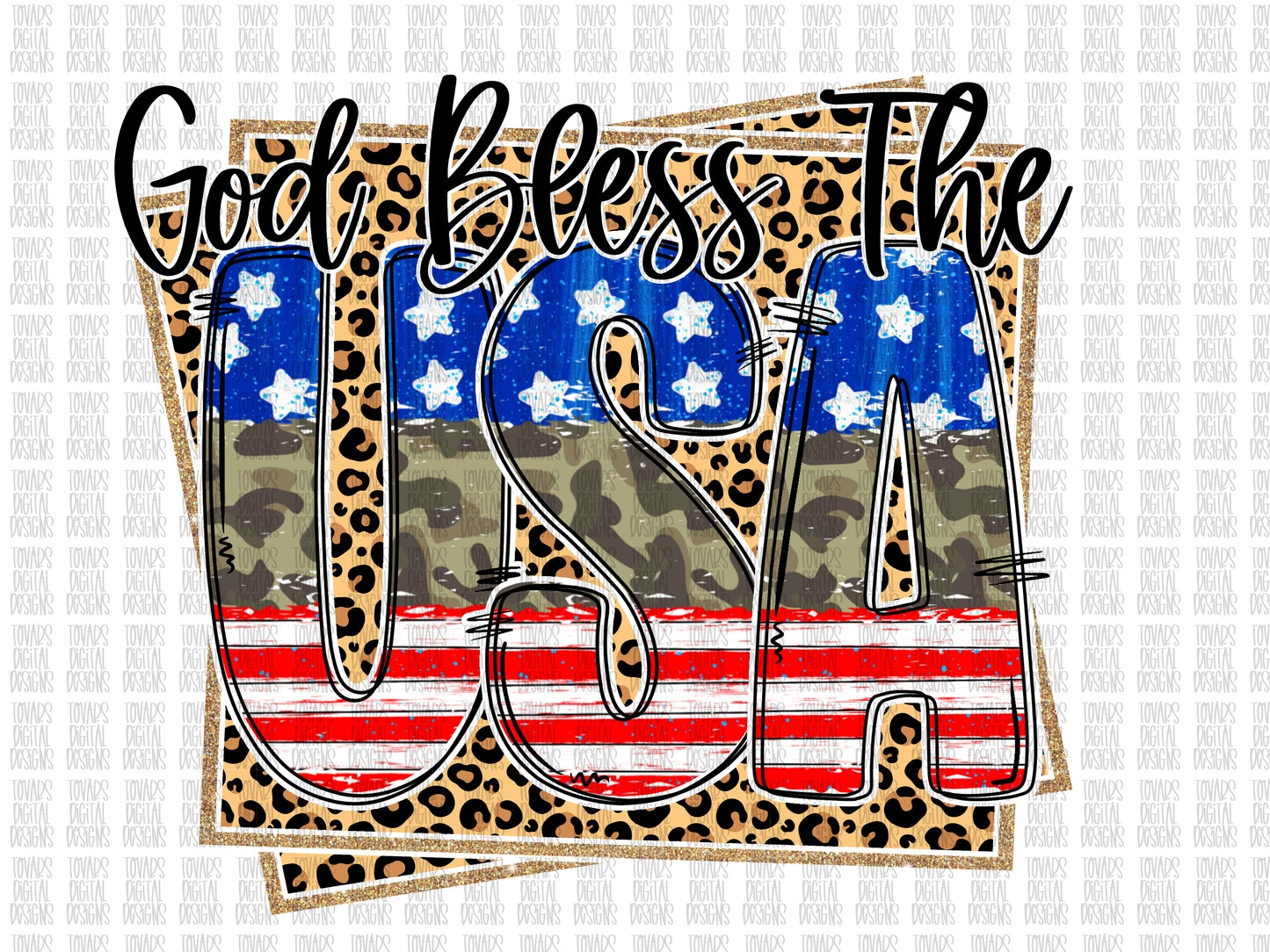 God Bless the USA Camo 4th of July Sublimation Download, fourth of July Png File,  Freedom Patriotic Sublimation download