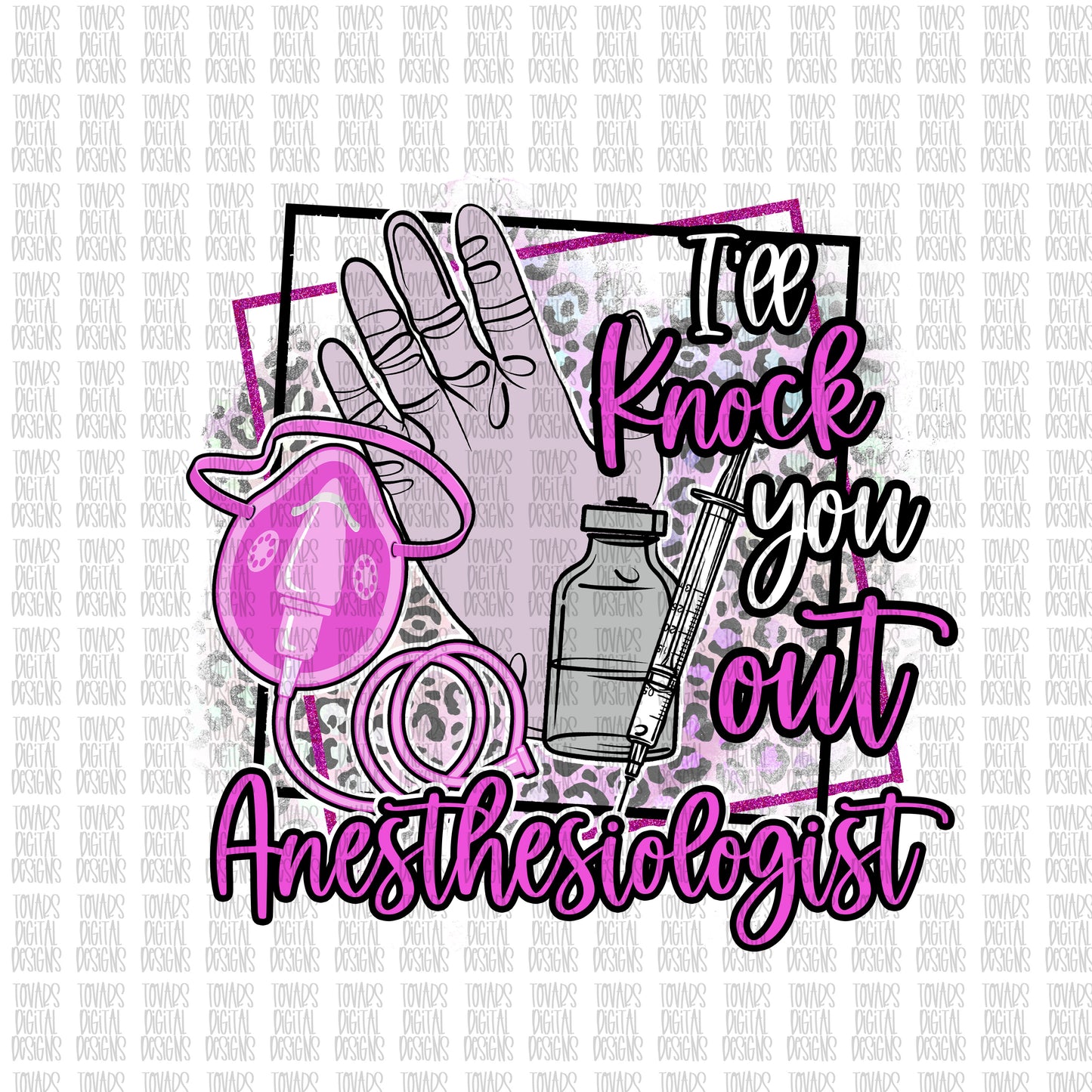 Ill Knock you out anesthesiologist Sublimation Download, anesthesiologist PNG, Instant Download nursing Sublimation design, anesthesiologist