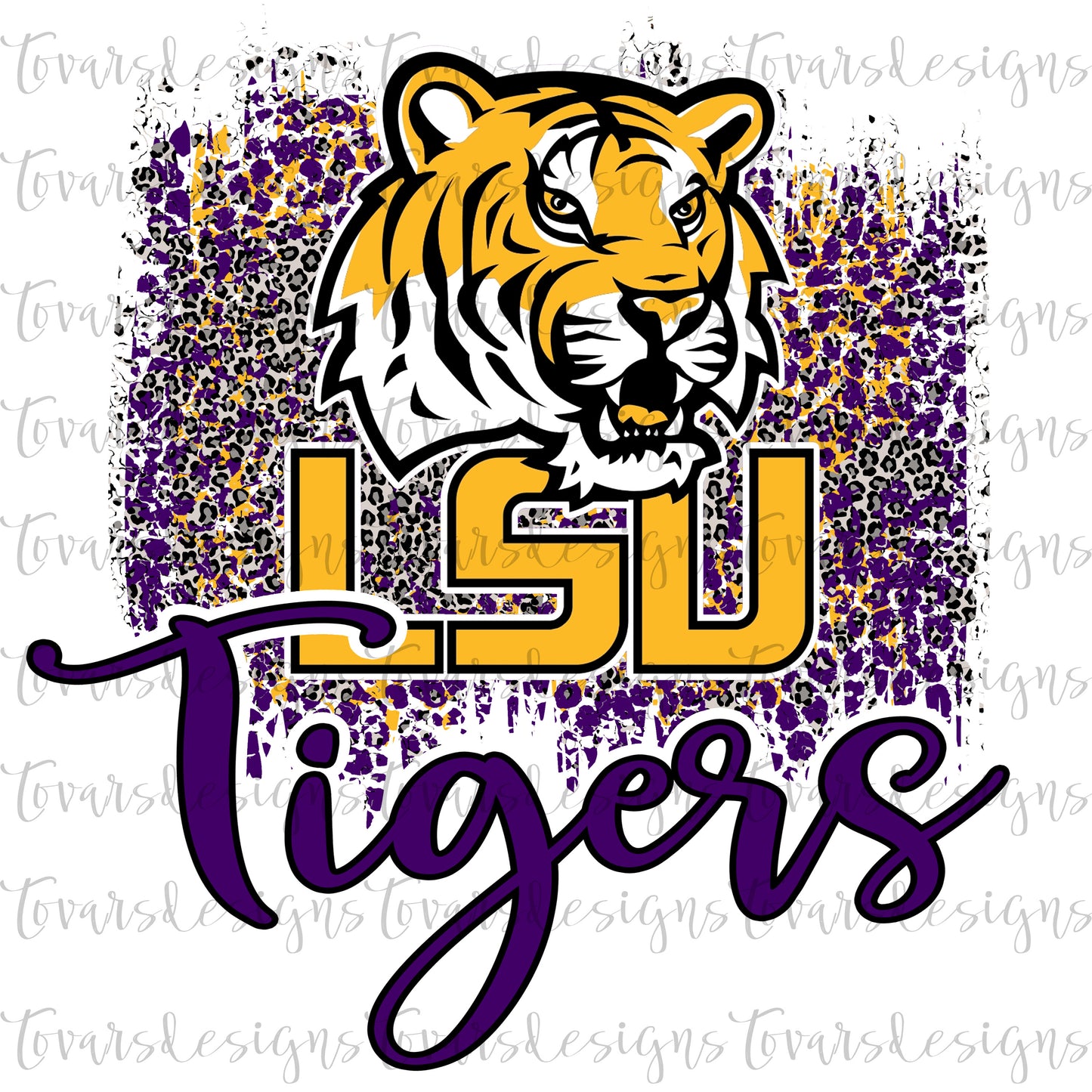 LSU Tigers leopard png File download
