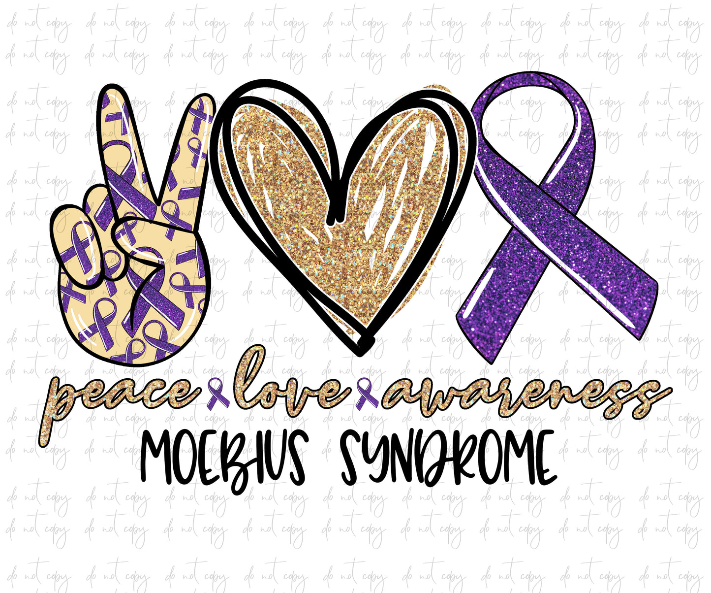 Peace love Cure Sublimation Png Digital Download, Moebius Syndrome Awareness Png, Moebius Syndrome Awareness sublimation design