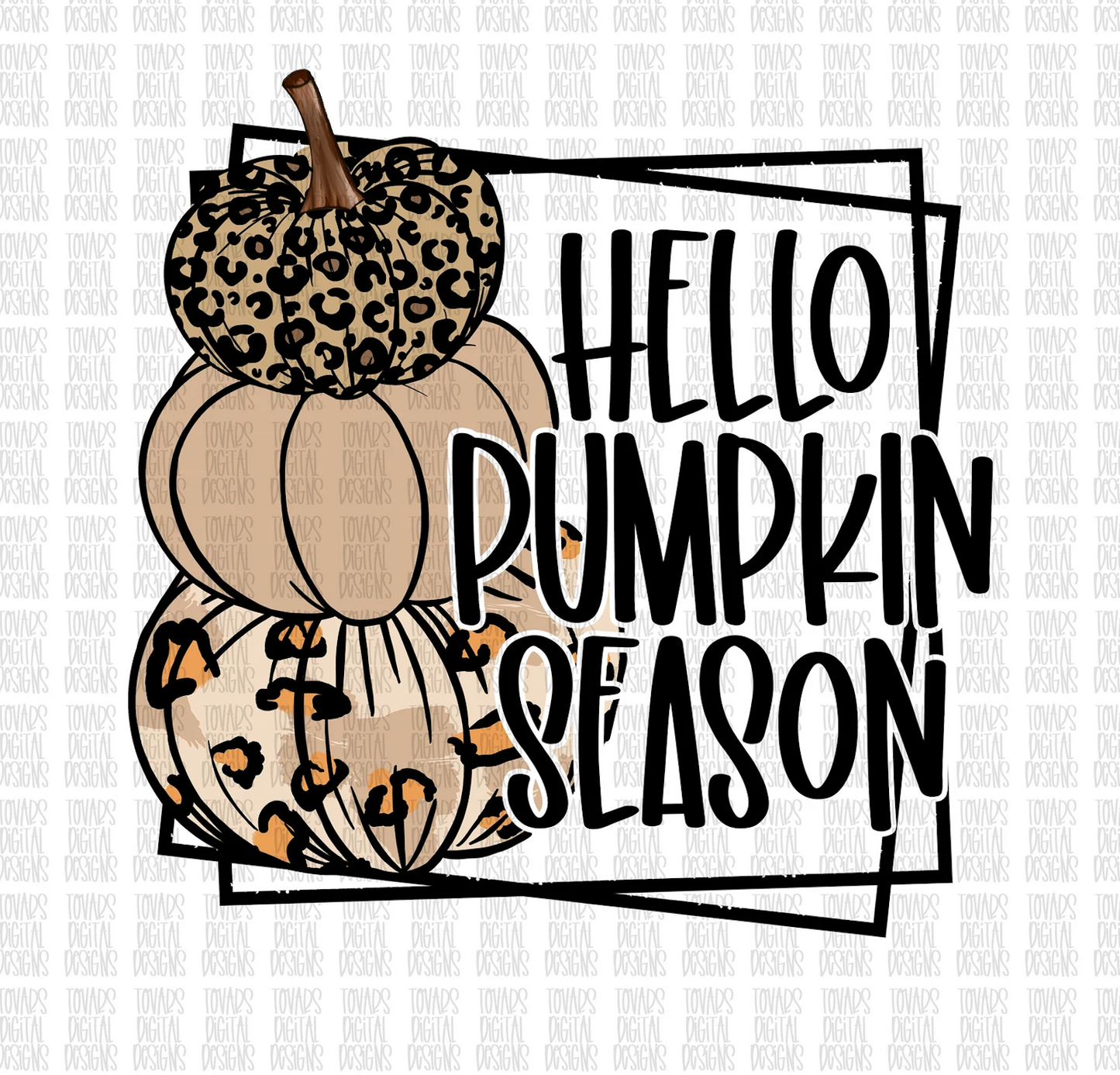 Hello Pumpkin Season Sublimation design, leopard pumpkins, fall pumpkin design, leopard pumpkin png, hello pumpkin season, leopard fall png