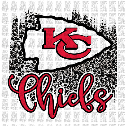 Kansas City Chiefs Football Png Leopard print