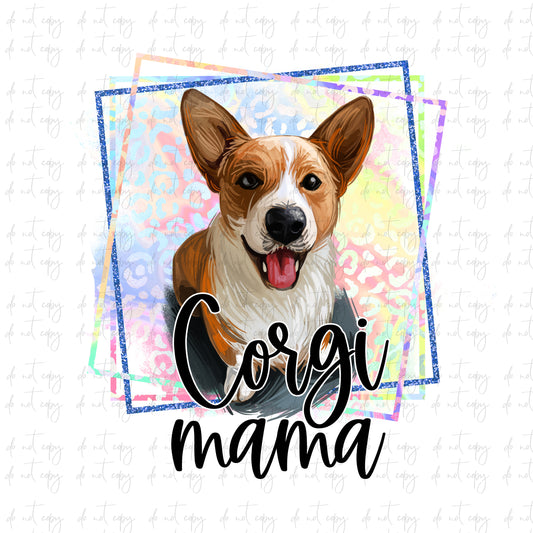 Corgi Mama Png Sublimation dog