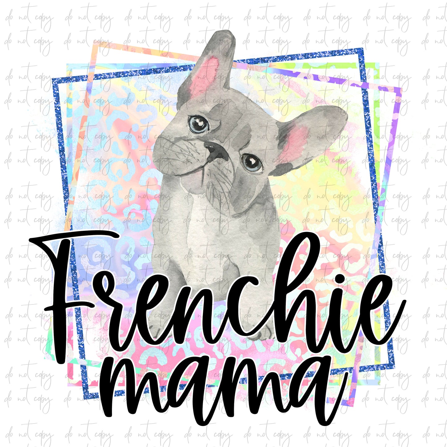 Frenchie Mama Png Sublimation dog