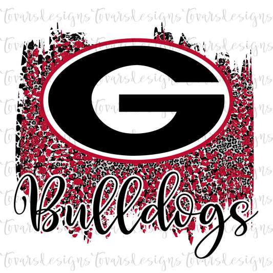 Bulldogs PNG Digital Design leopard
