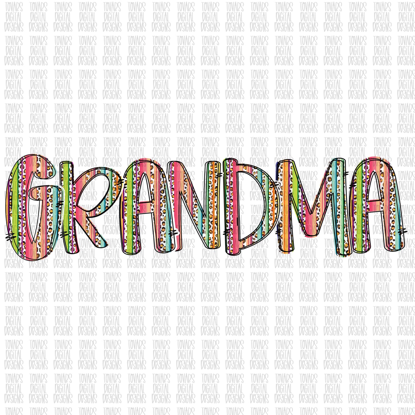Grandma Leopard serape print Sublimation Download, Grandma leopard serape PNG File Instant Download, Grandma leopard serape Sublimation