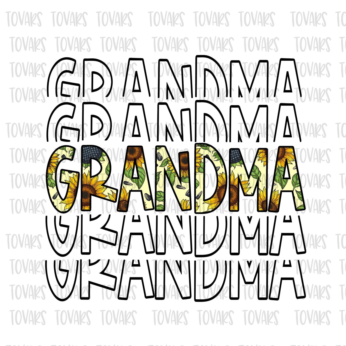 Grandma Sunflower Sublimation png file, Grandma Sublimation Download, Grandma PNG File Instant Download Sunflower design png grandma floral