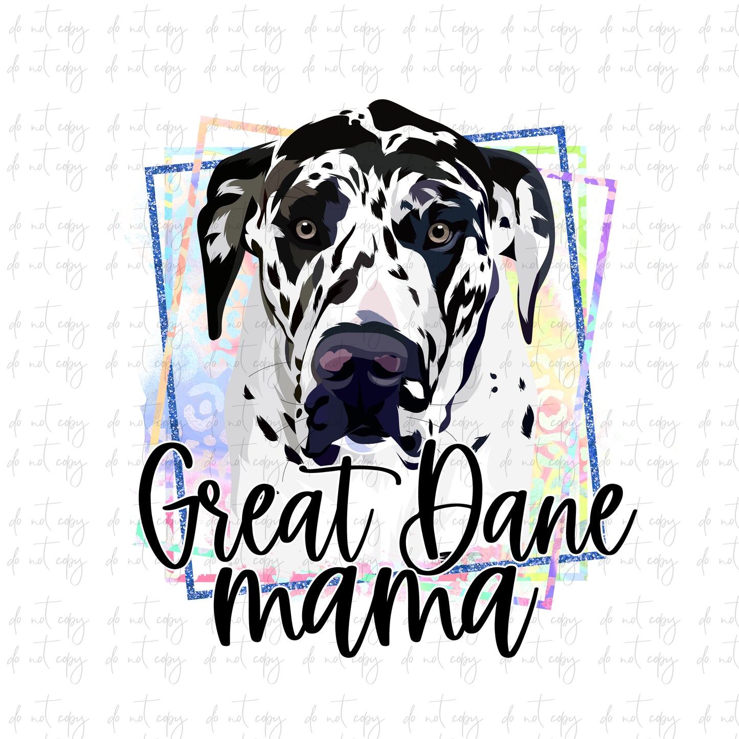 great dane Mama Png Sublimation dog