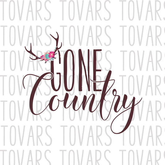 Gone Country Sublimation Download Country PNG File Instant Download Sublimation Download Country Antler printable Country Sublimation Design