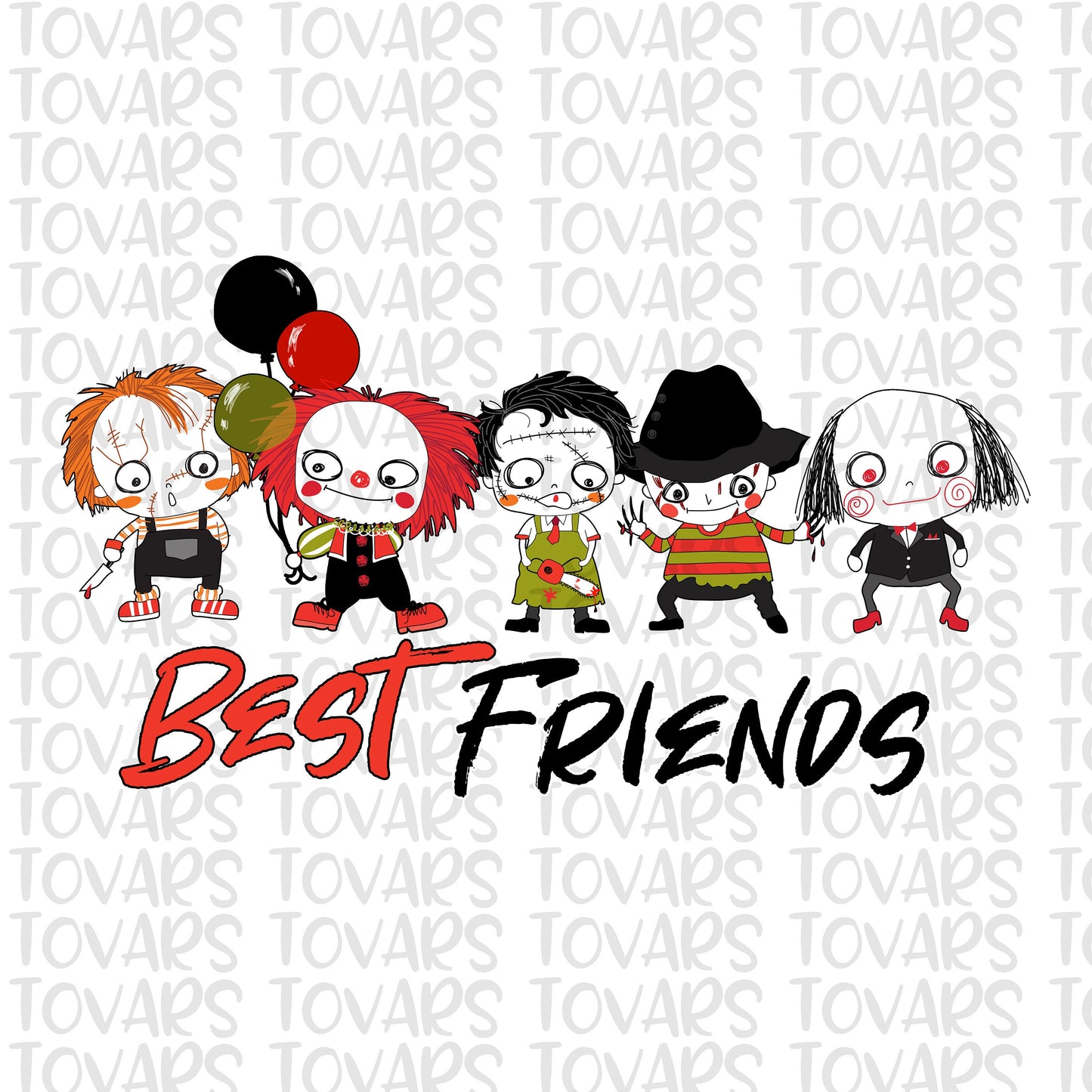 Best Friends Serial Killers Sublimation Download, Halloween PNG File, Instant Download, Sublimation Horror Movie Design, Horror movie design