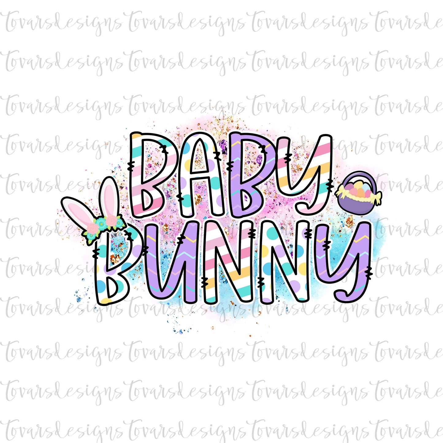 Baby Bunny png design, Baby Bunny Easter Design, Sublimation Easter Design, Cute Bunny Easter png file, instant download easter png file