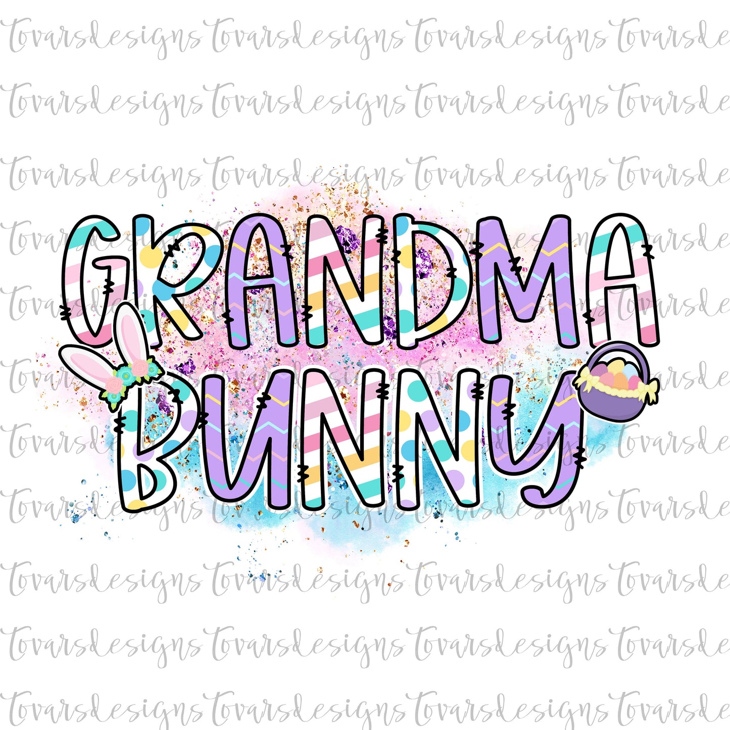 Grandma Bunny png design, Grandma Bunny Easter Design, Sublimation Easter Design, Cute Bunny Easter png file, instant download easter png