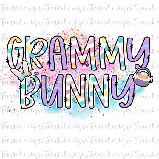 Grammy Bunny png design, Grammy Bunny Easter Design, Sublimation Easter Design, Cute Bunny Easter png file, instant download easter png