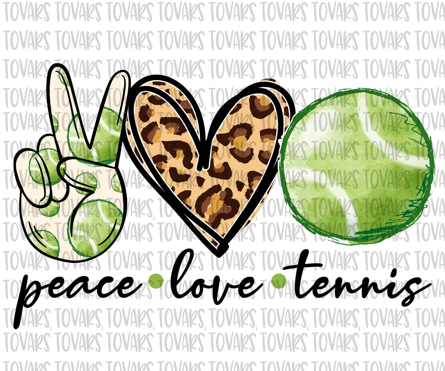 Peace love tennis Sublimation Png Digital Download, tennis Png, tennis leopard print PNG, Peace Love tennis png file, tennis sublimation png