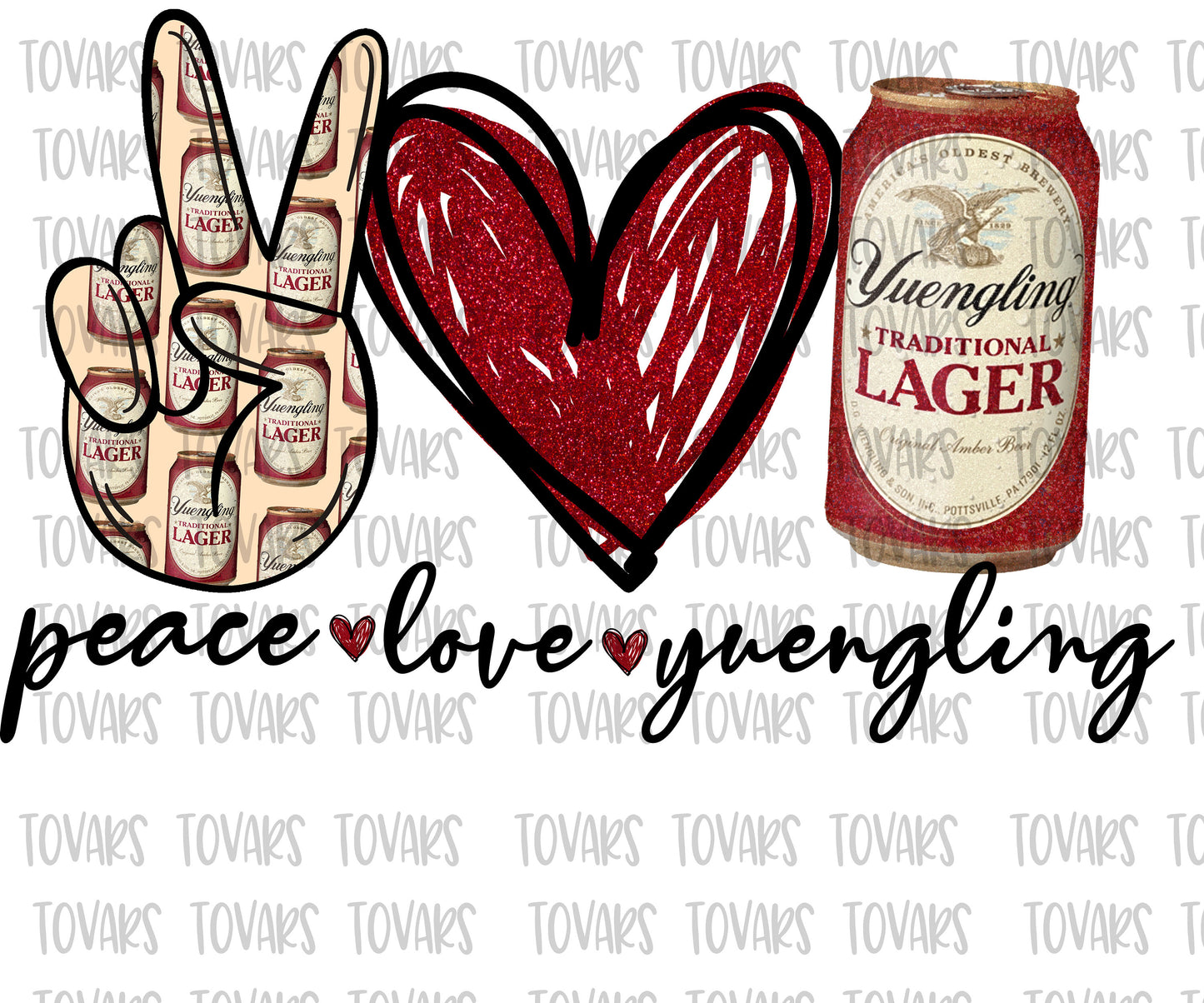 Peace love Yuengling Beer Can Sublimation Png Digital Download, Yuengling Beer Png, Yuengling sublimation PNG, peace love Yuengling design