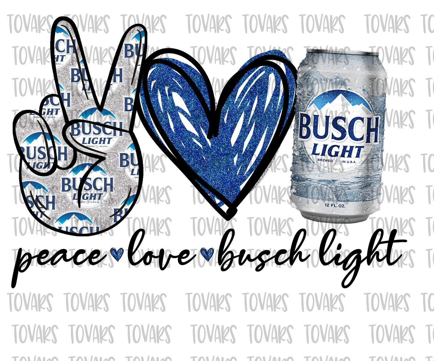 Peace love Busch Light beer Sublimation Png Digital Download, beer Png, light beer sublimation PNG, peace love beer can sublimation png
