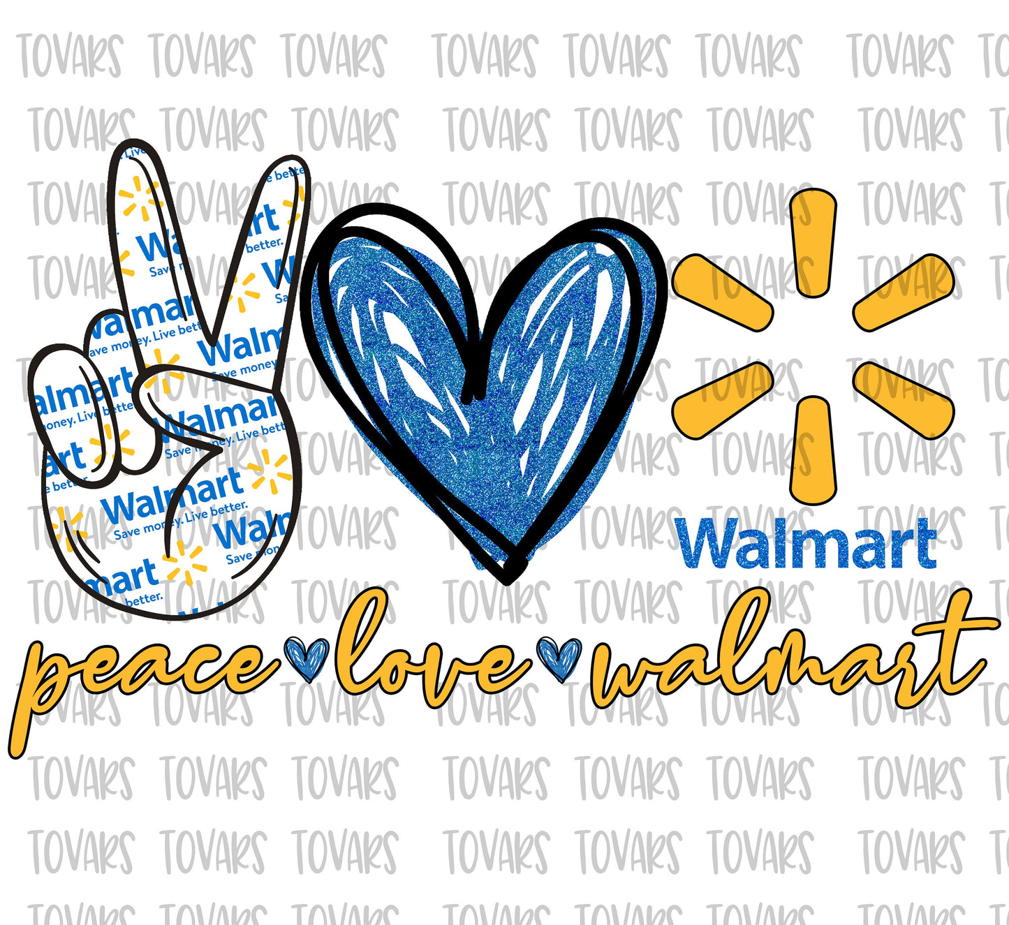 Peace Love Design Sublimation Download PNG, Instant Download  sublimation, Blue Yellow, Sublimation peace love design