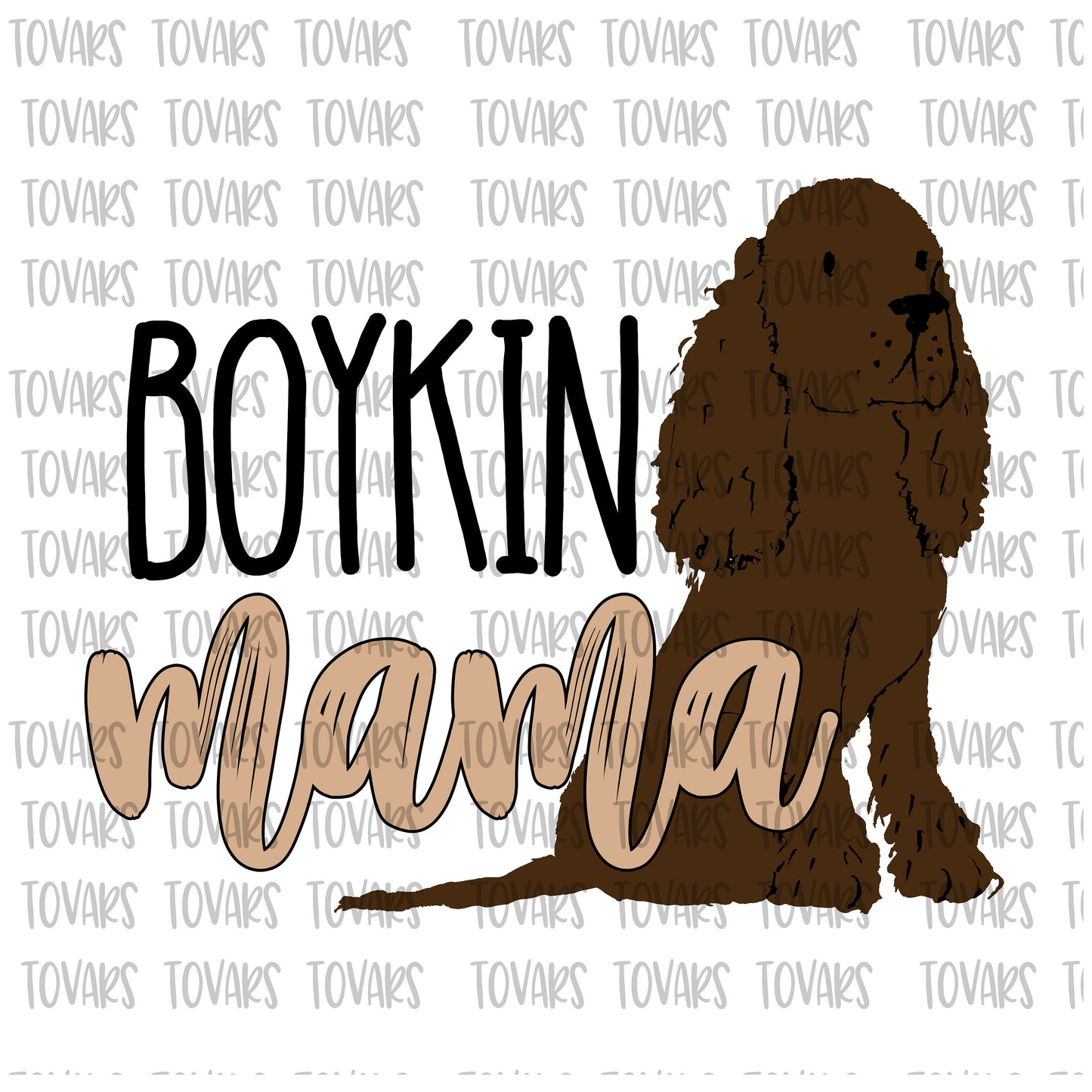 Boykin Mama Sublimation Download, Boykin PNG File Instant Download Sublimation Download, Boykin Mama Design, Boykin dog design sublimation