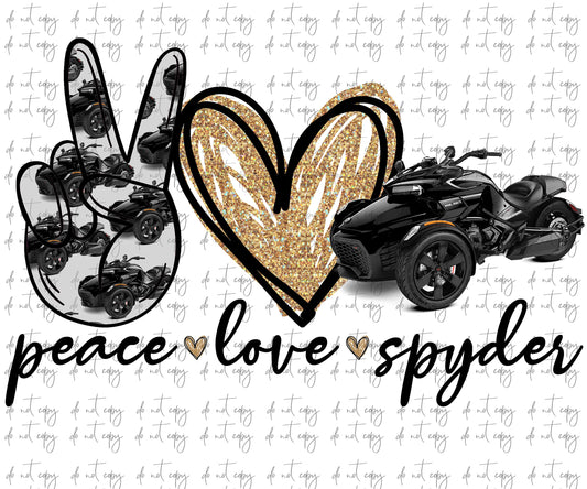 Peace love design Spyder Atv, Off roading design, Peace love design, Sublimation download PNG File, UTV ATV, off roading design, atv