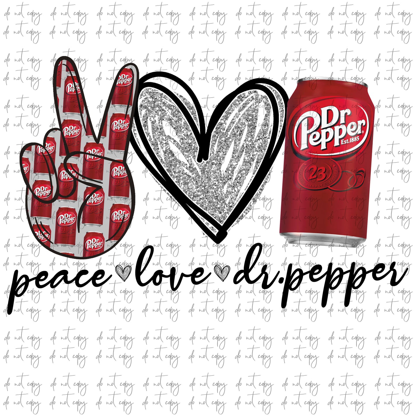 Peace love Dr Pepper Drink Sublimation Png Digital Download, Drink Soda Design, Soda Sublimation design Drinks Design PNG FILE