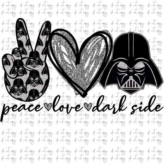 Peace love Design Sublimation Digital Download, Movie Png File, Peace love Design Black Silver Glitter print, Sublimation digital download